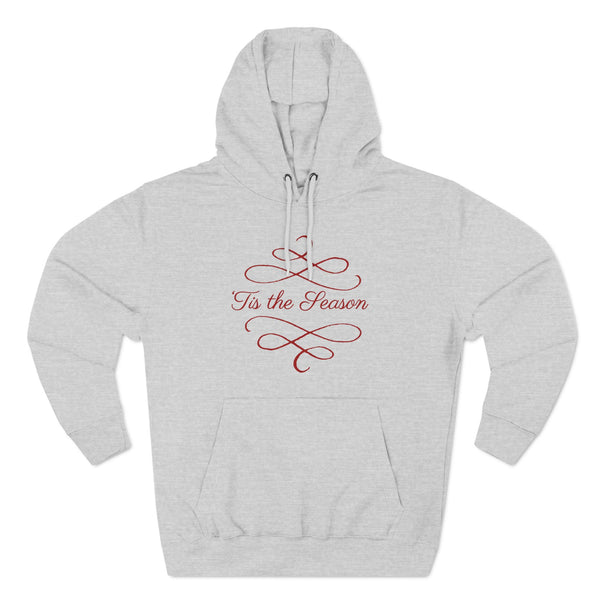 A102 | Holiday Three-Panel Fleece Hoodie - Tis The Season Design