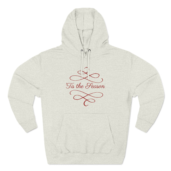 A102 | Holiday Three-Panel Fleece Hoodie - Tis The Season Design