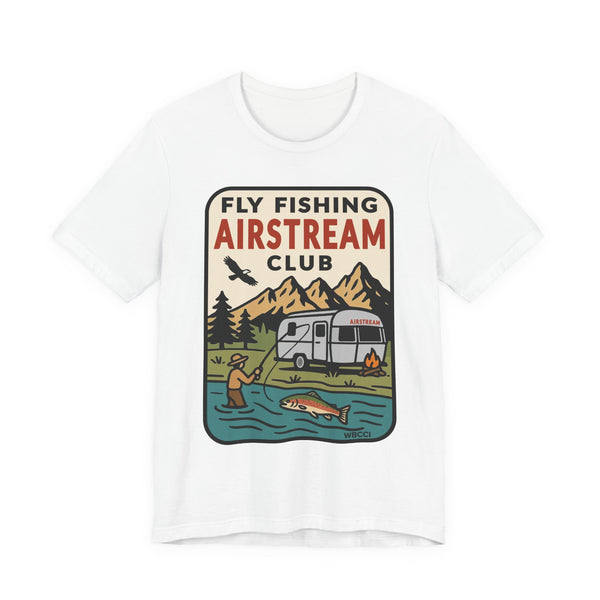 A103 |Fly Fishing Airstream Club Tee | Adventure Shirt, Outdoor Apparel, Camping Gift, Fisherman's T-Shirt, Nature Lover's Wear