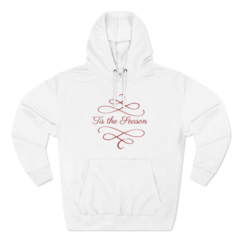 A102 | Holiday Three-Panel Fleece Hoodie - Tis The Season Design