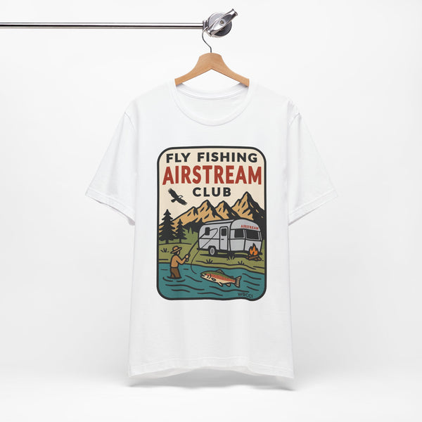 A103 |Fly Fishing Airstream Club Tee | Adventure Shirt, Outdoor Apparel, Camping Gift, Fisherman's T-Shirt, Nature Lover's Wear